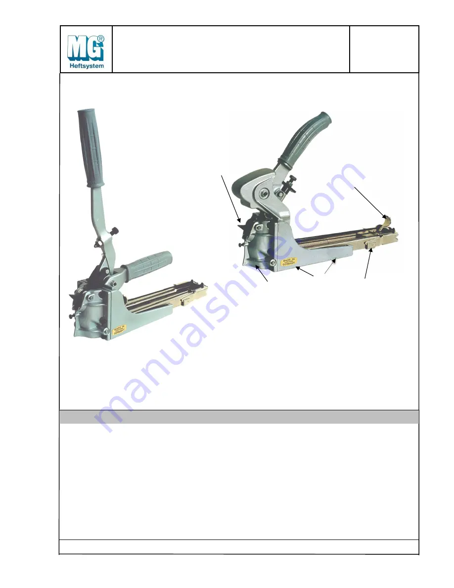 MG TOP SP Operation Instructions Manual Download Page 1