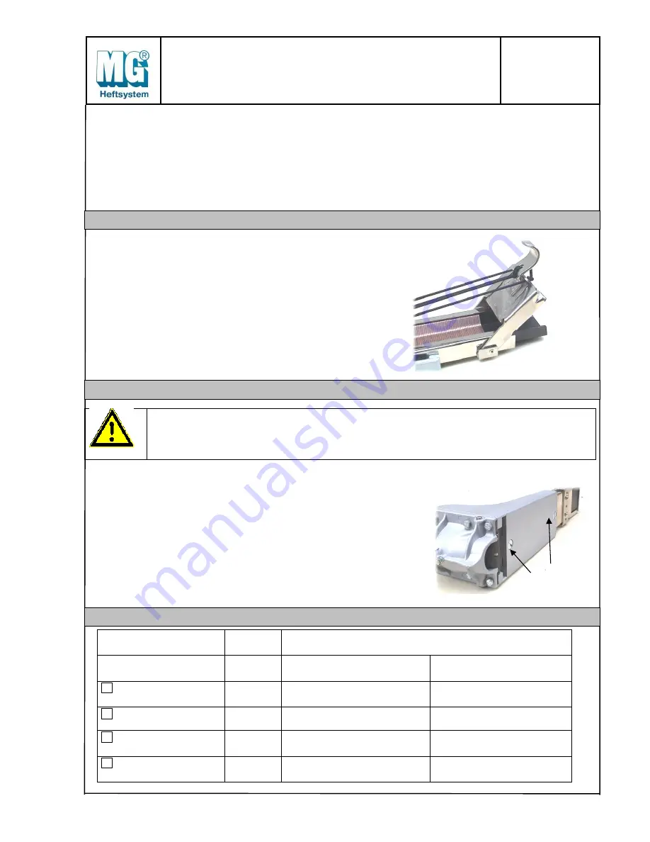 MG TOP SP Operation Instructions Manual Download Page 6