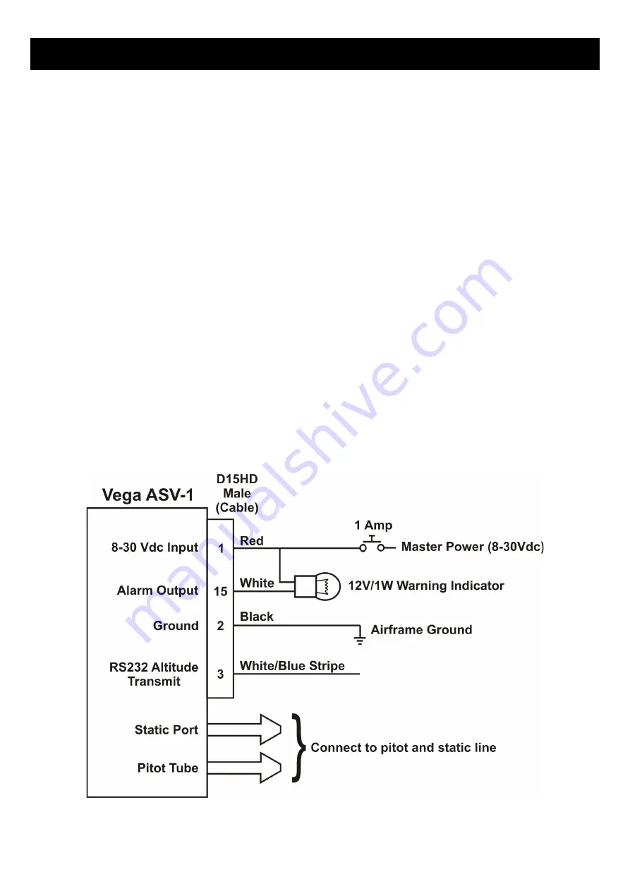 MGL Avionics Vega ASV-1 Operating Manual Download Page 19