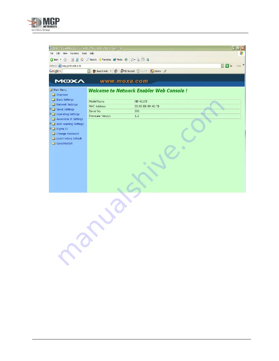 MGP WRM2 Operating Manual Download Page 39