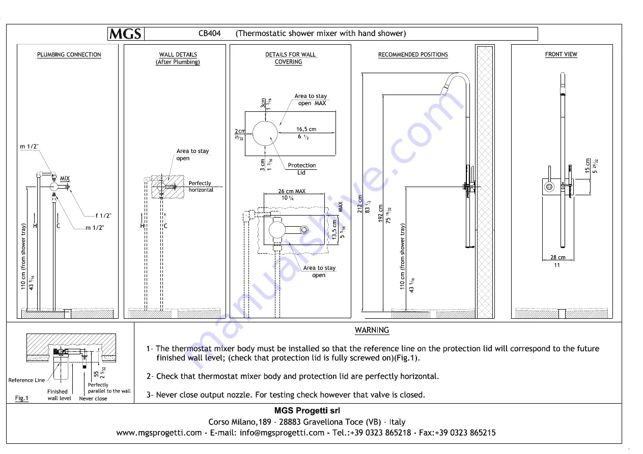 MGS CB404 Assembly Instructions Manual Download Page 1