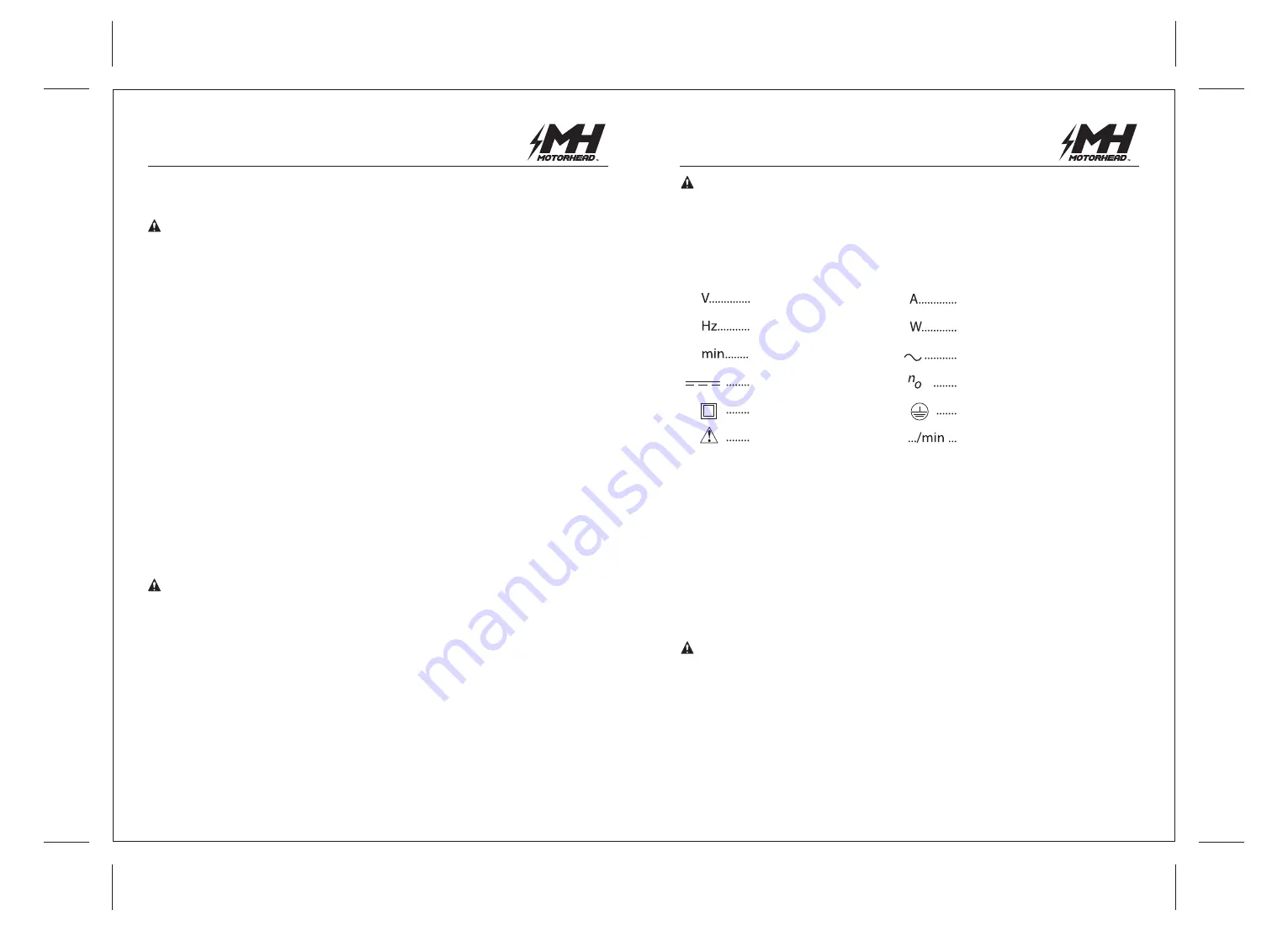 MH MH-03-D-B1-0-1 Instruction Manual Download Page 16