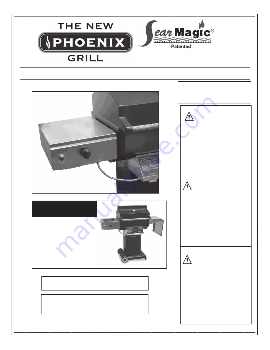 MHP Phoenix grill Assembly And Maintenance Instructions Download Page 1