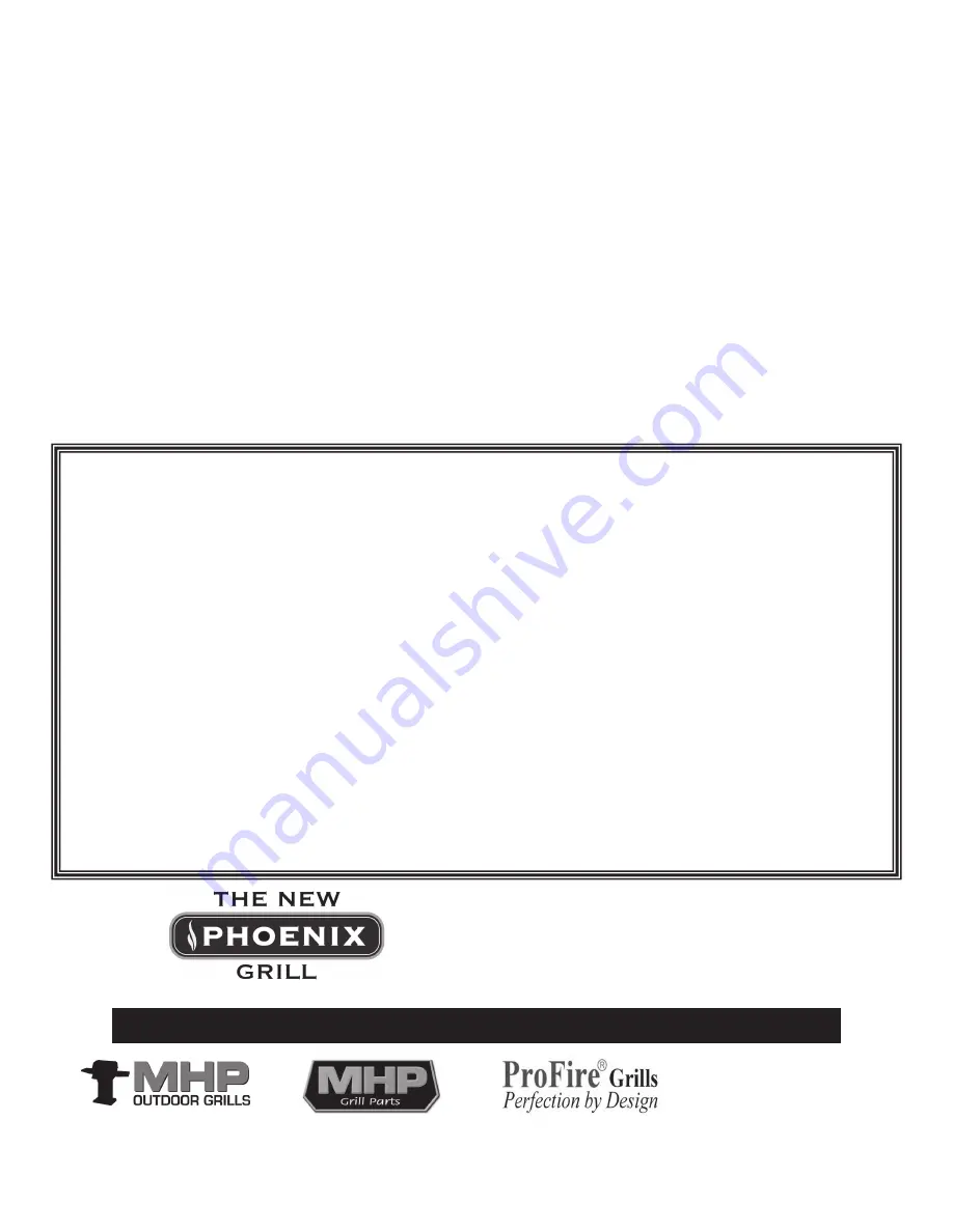 MHP Phoenix grill Assembly And Maintenance Instructions Download Page 4