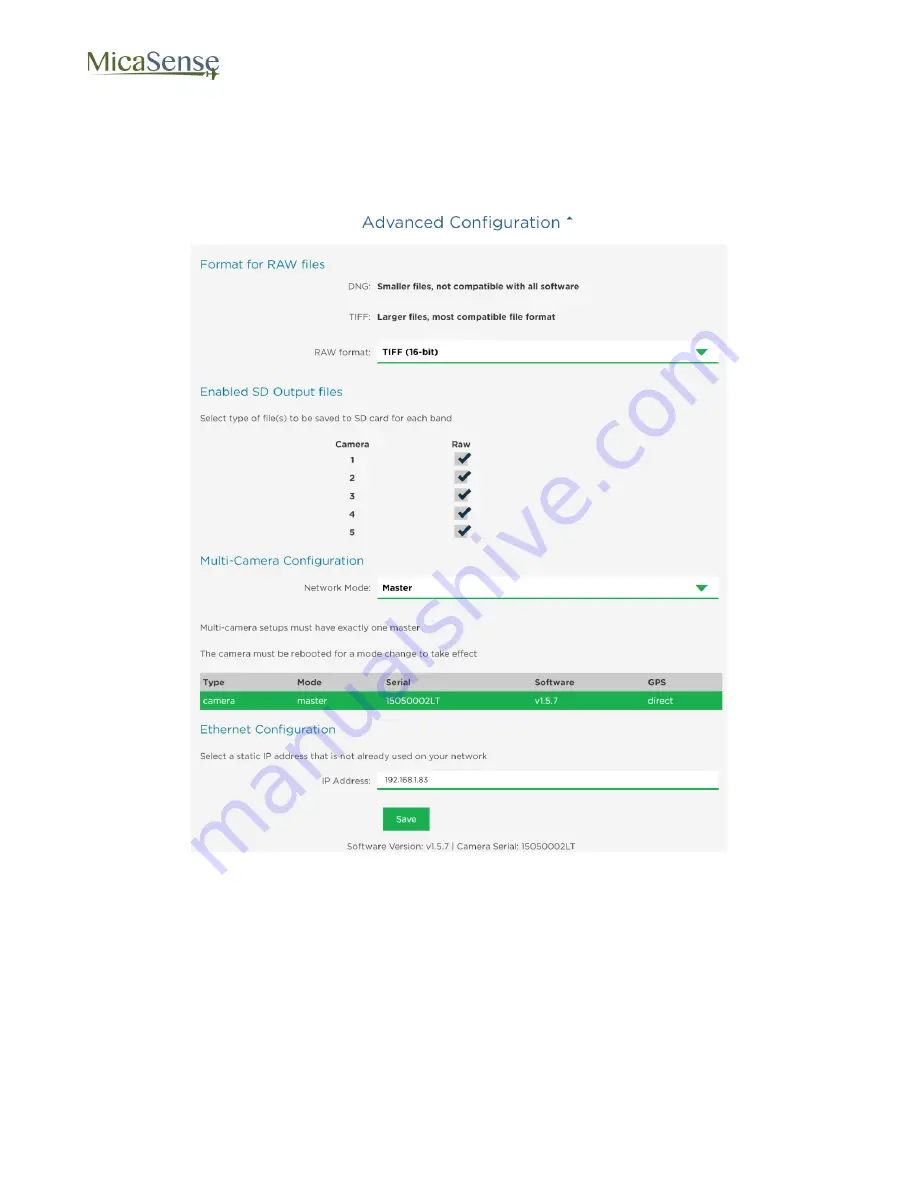 MicaSense RedEdge 3 User Manual Download Page 21