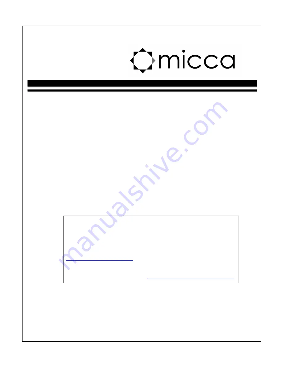 Micca M707 Owner'S Manual Download Page 1