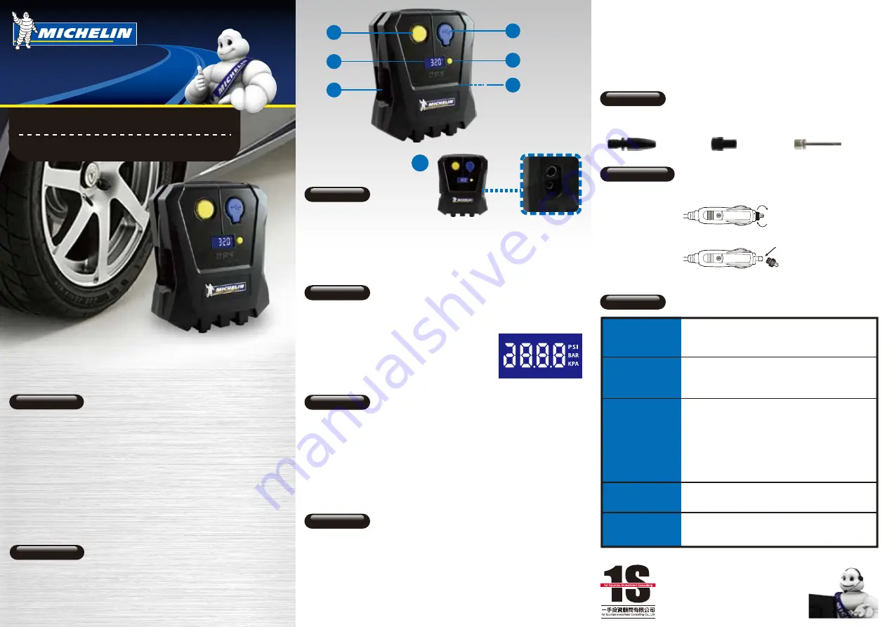 Michelin 12264 Скачать руководство пользователя страница 1