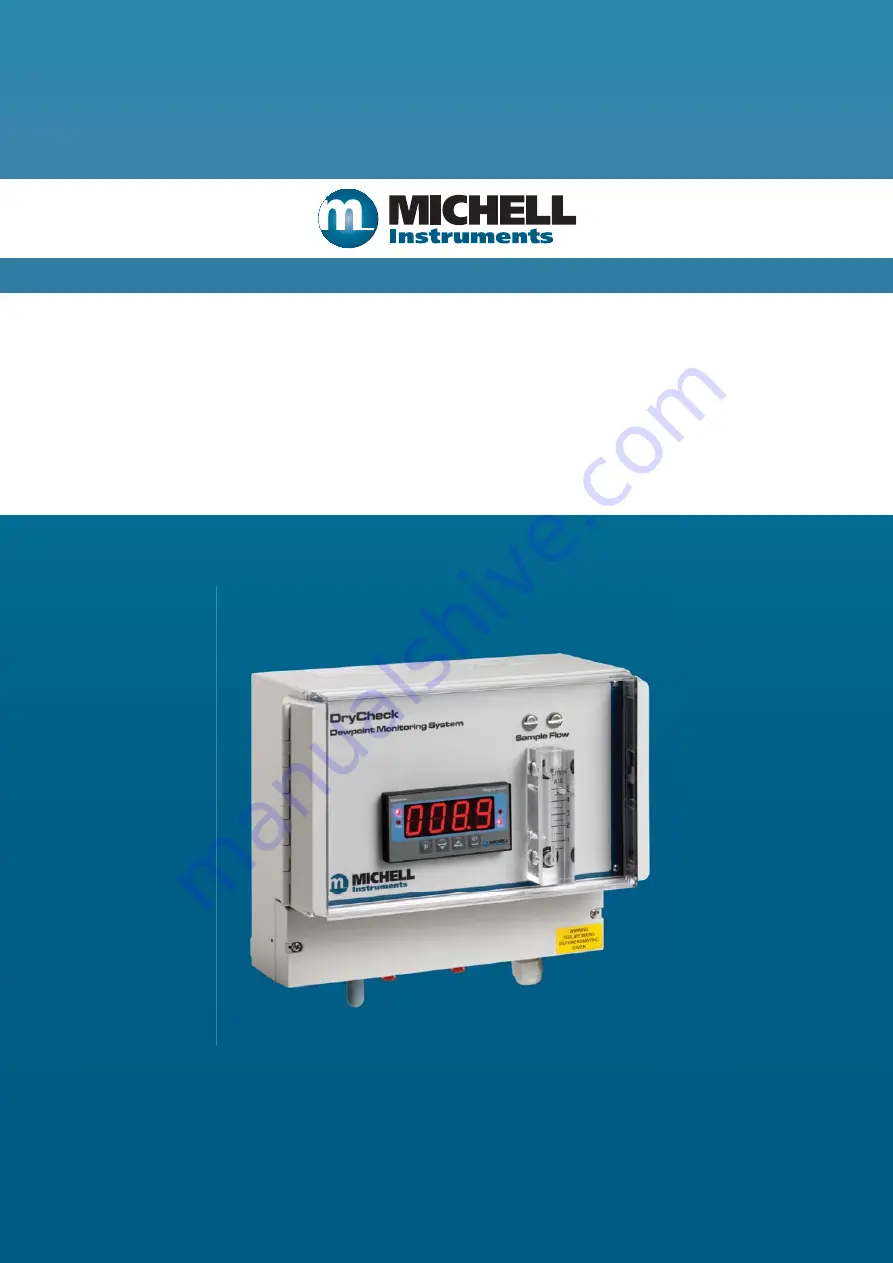 Michell Instruments Easidew DryCheck Скачать руководство пользователя страница 1