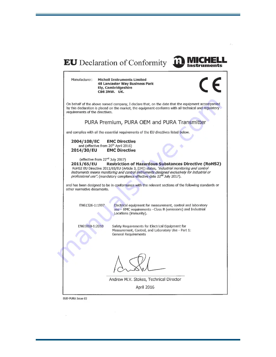 Michell Instruments Pura 2-Wire User Manual Download Page 25