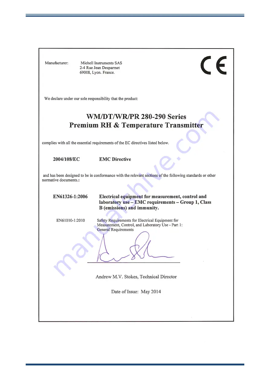 Michell Instruments WM281 Скачать руководство пользователя страница 29