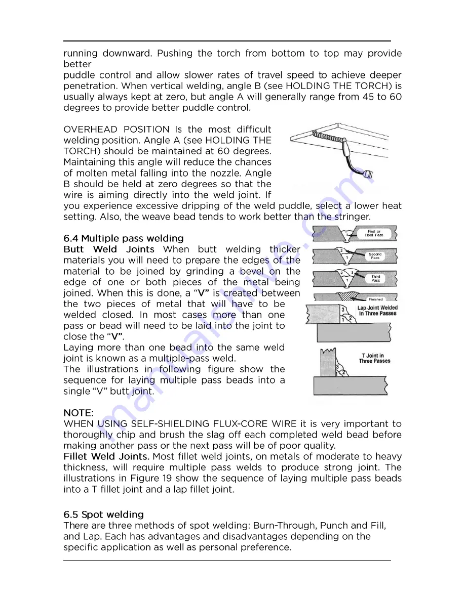 Michigan Welding MIGARC160 Operating Instructions Manual Download Page 22