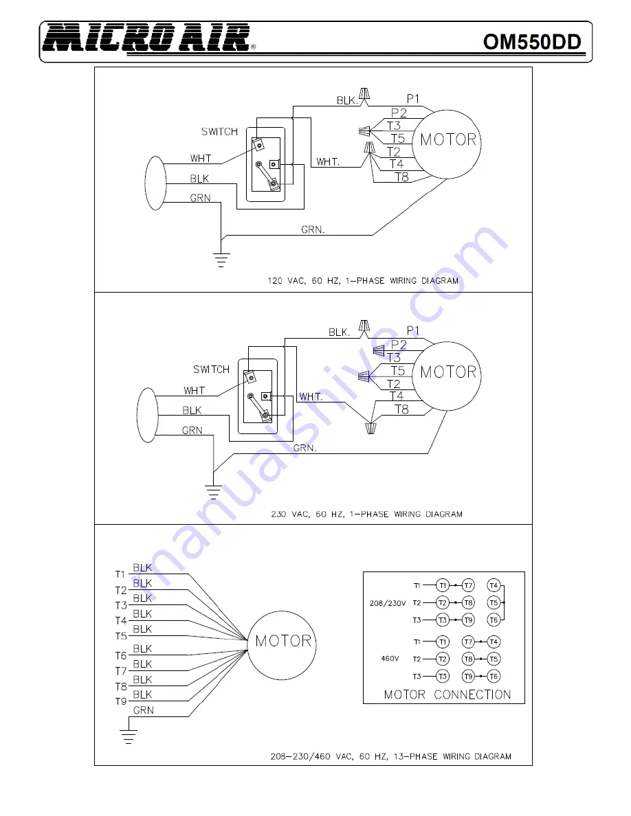 MICRO-AIR OM550DD Owner'S Manual Download Page 5