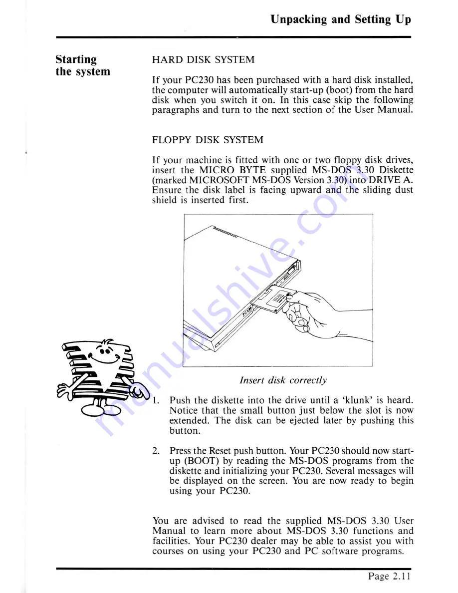 MICRO BYTE PC230 User Manual Download Page 17