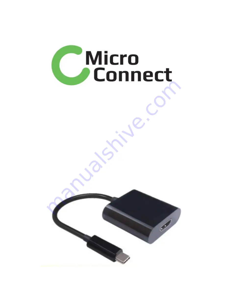 Micro Connect USB3.1CHDMI User Manual Download Page 1