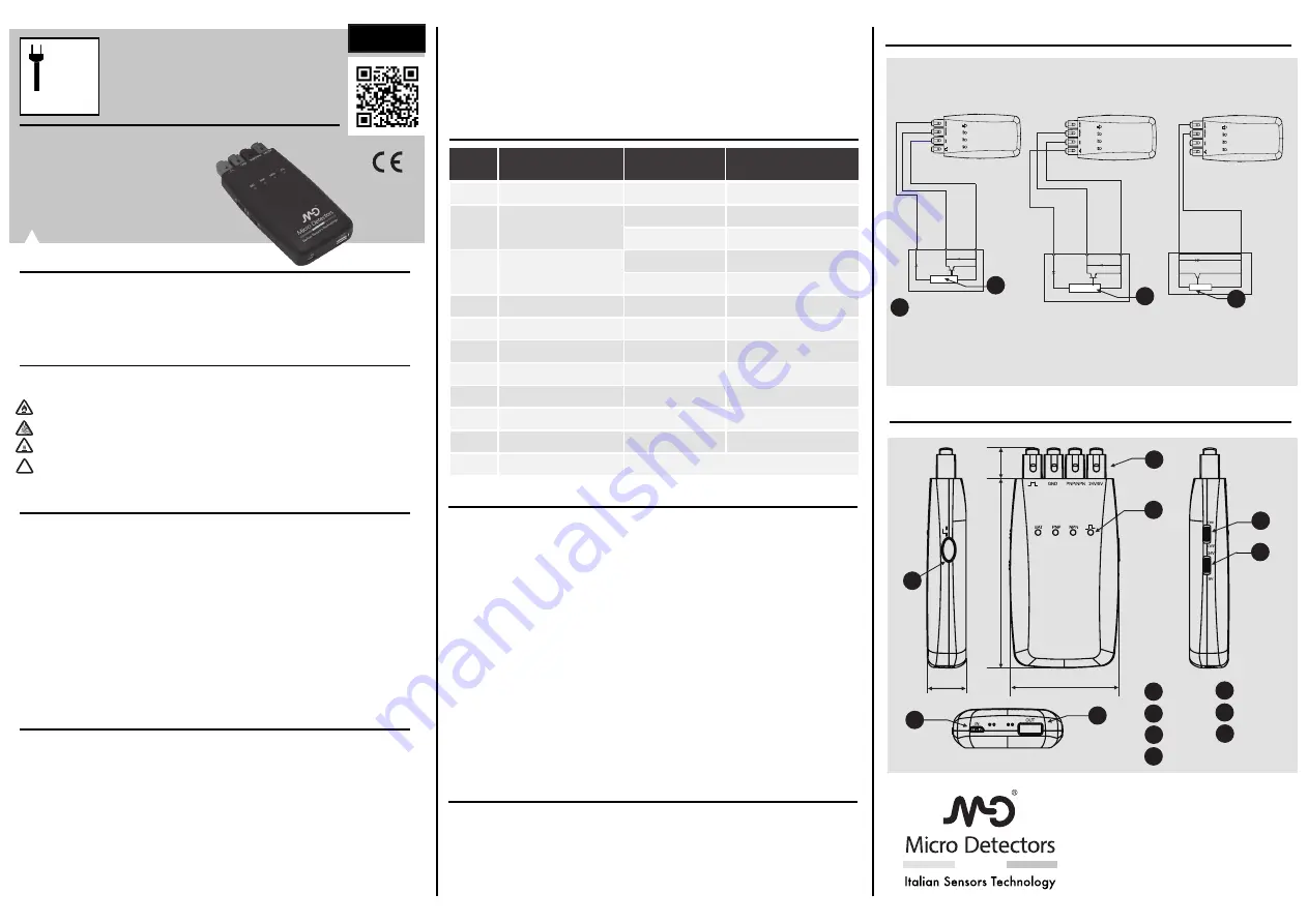 Micro Detectors ST 300D User Manual Download Page 1