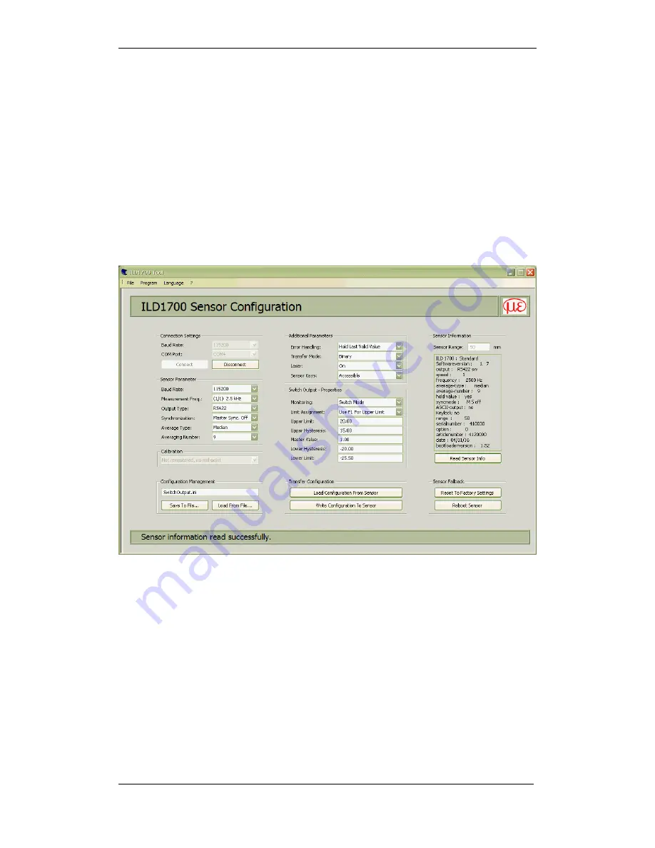 MICRO-EPSILON ILD1700 User Manual Download Page 7