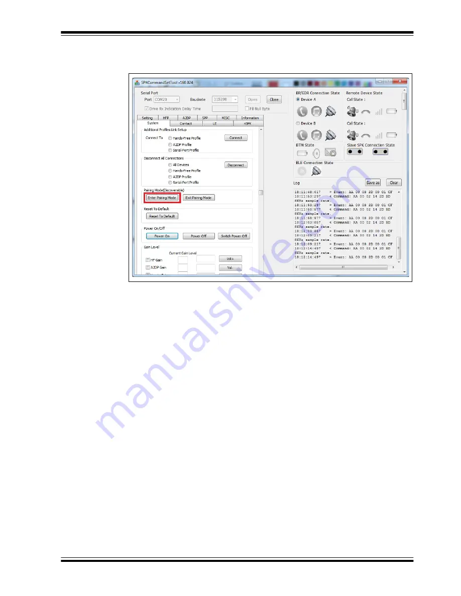 Microchip Technology BM62 User Manual Download Page 61