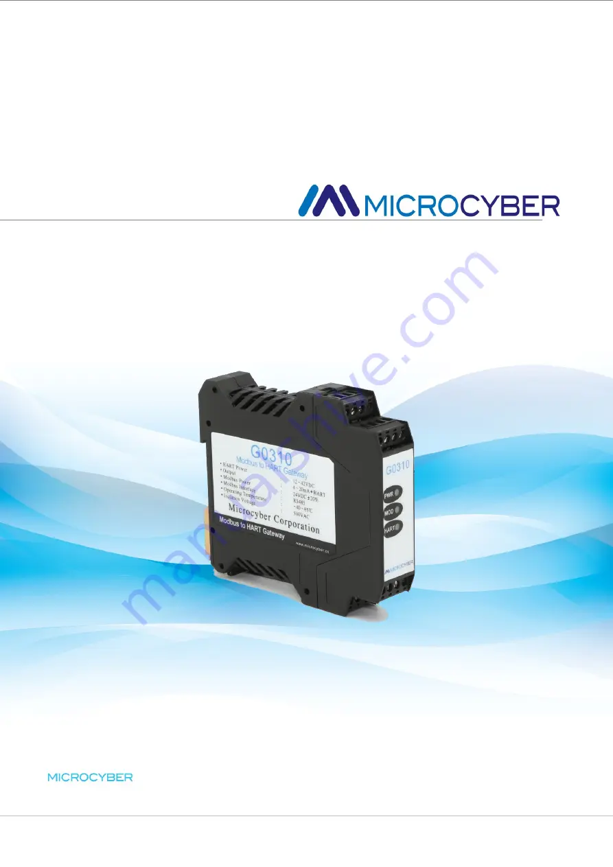 Microcyber G0310 User Manual Download Page 1