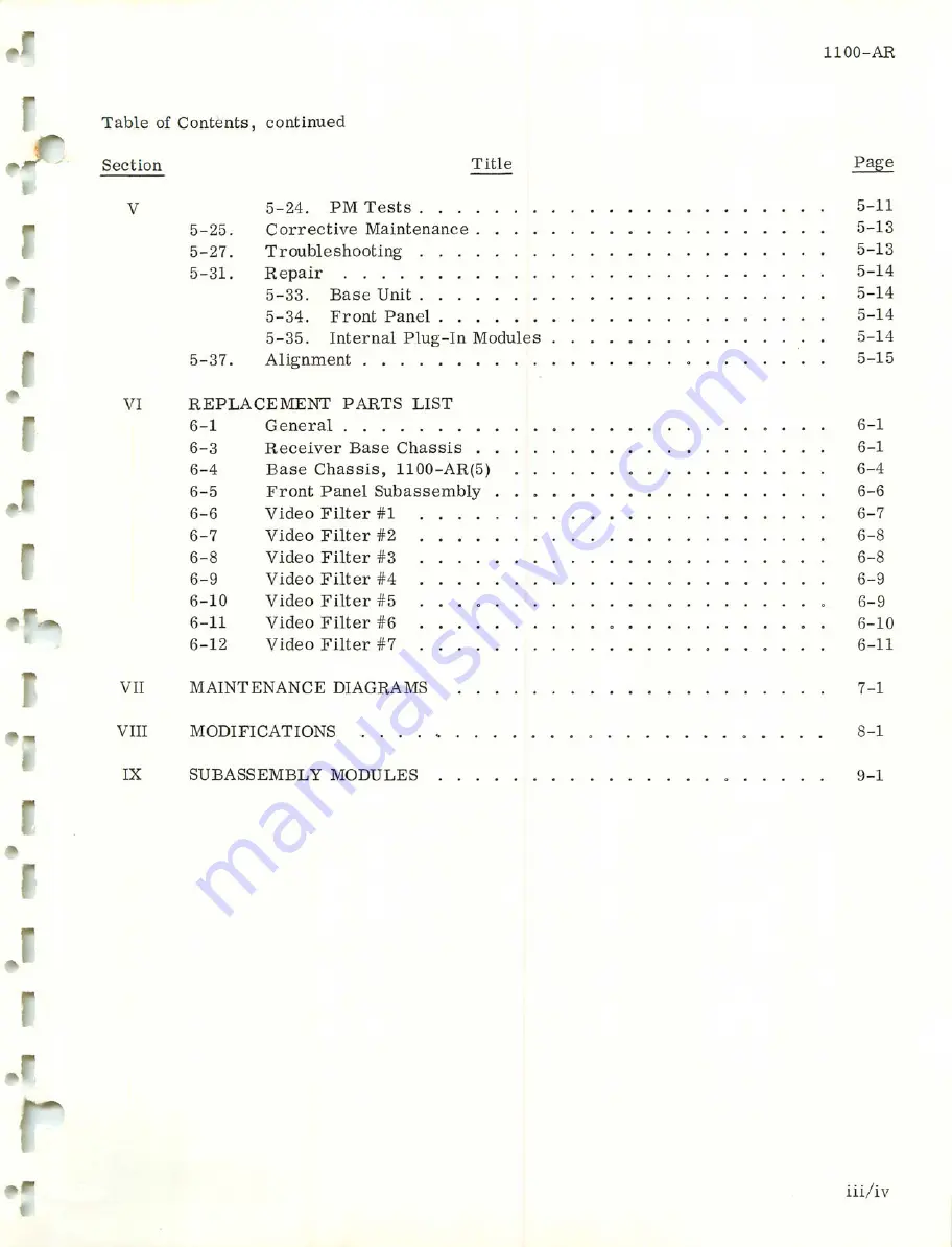 Microdyne 1100-AR Series Instruction Manual Download Page 10