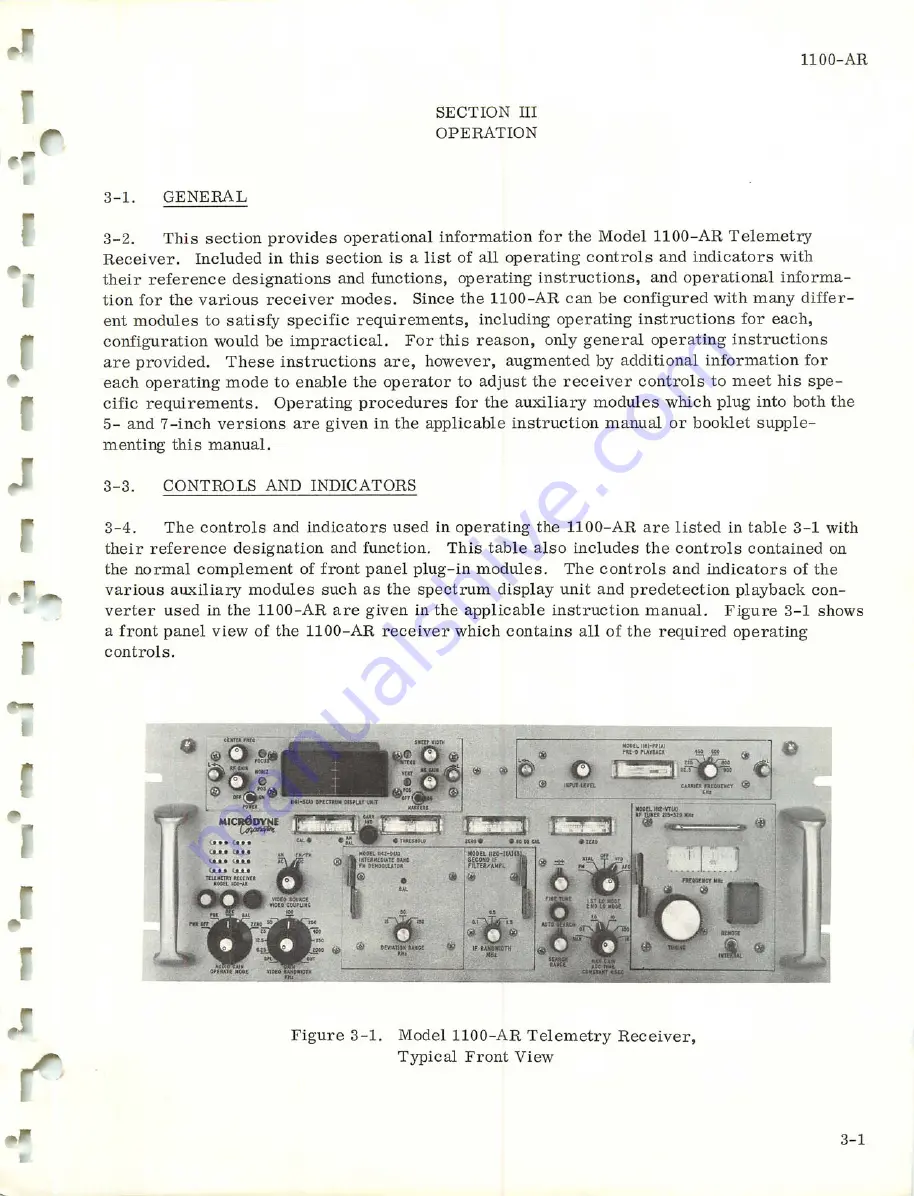 Microdyne 1100-AR Series Instruction Manual Download Page 29