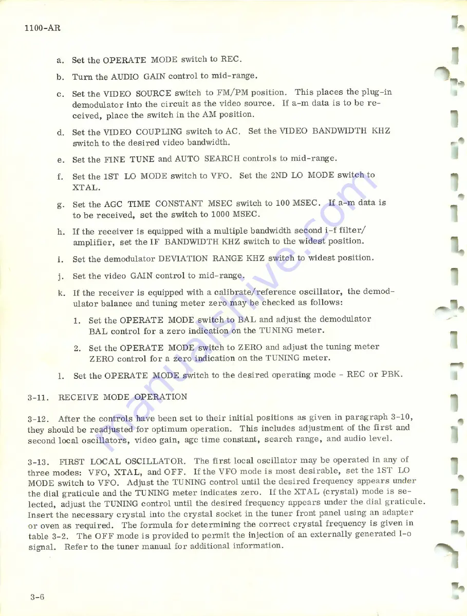 Microdyne 1100-AR Series Instruction Manual Download Page 34