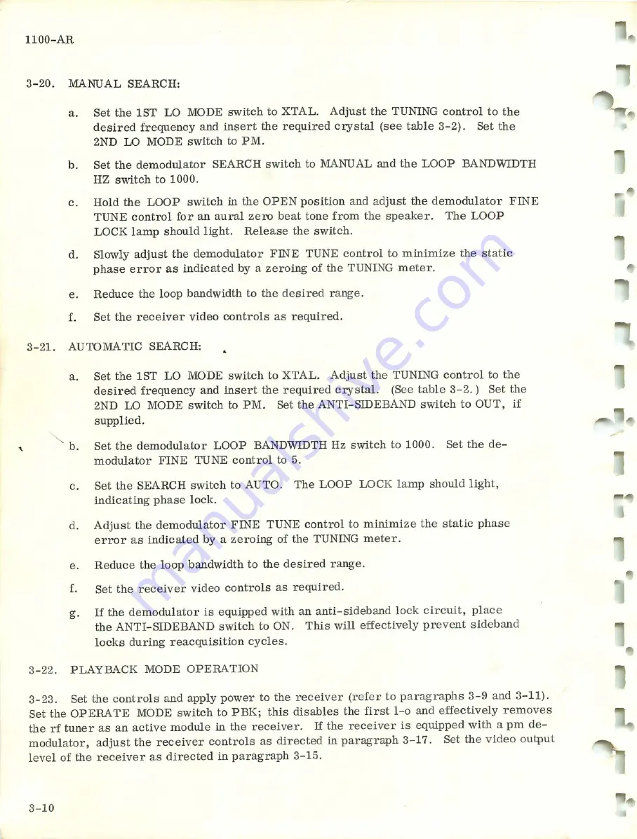 Microdyne 1100-AR Series Instruction Manual Download Page 38