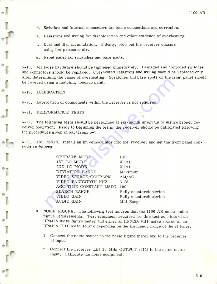 Microdyne 1100-AR Series Instruction Manual Download Page 63