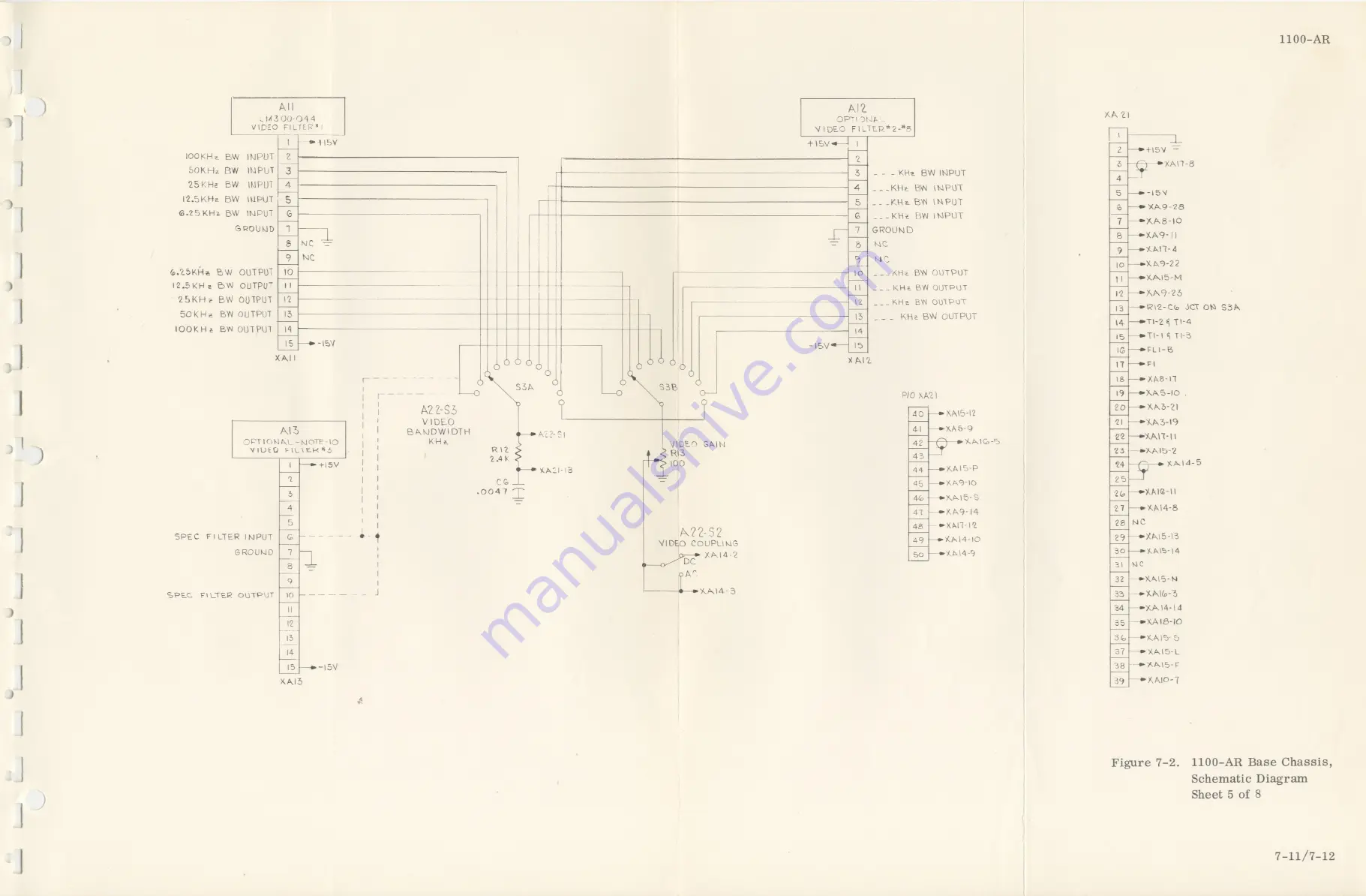 Microdyne 1100-AR Series Instruction Manual Download Page 86