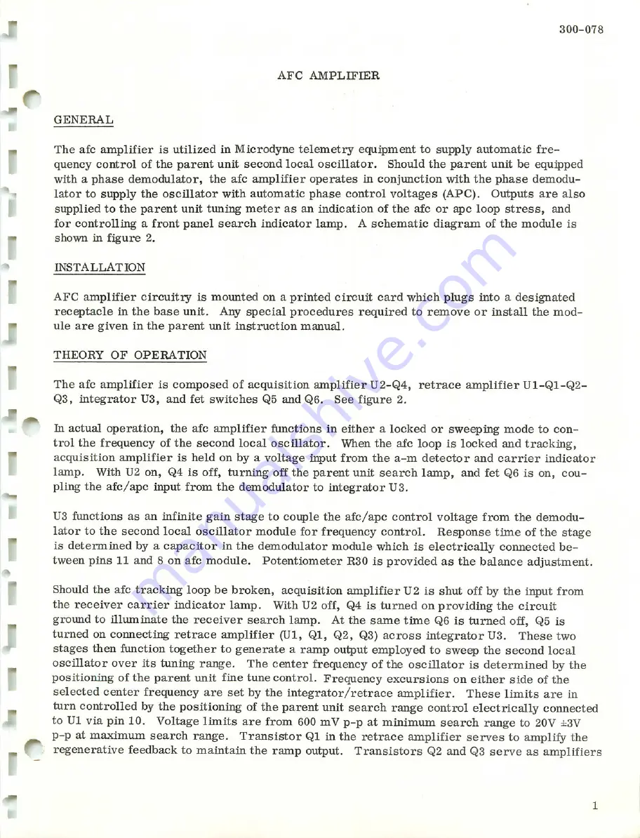 Microdyne 1100-AR Series Instruction Manual Download Page 163