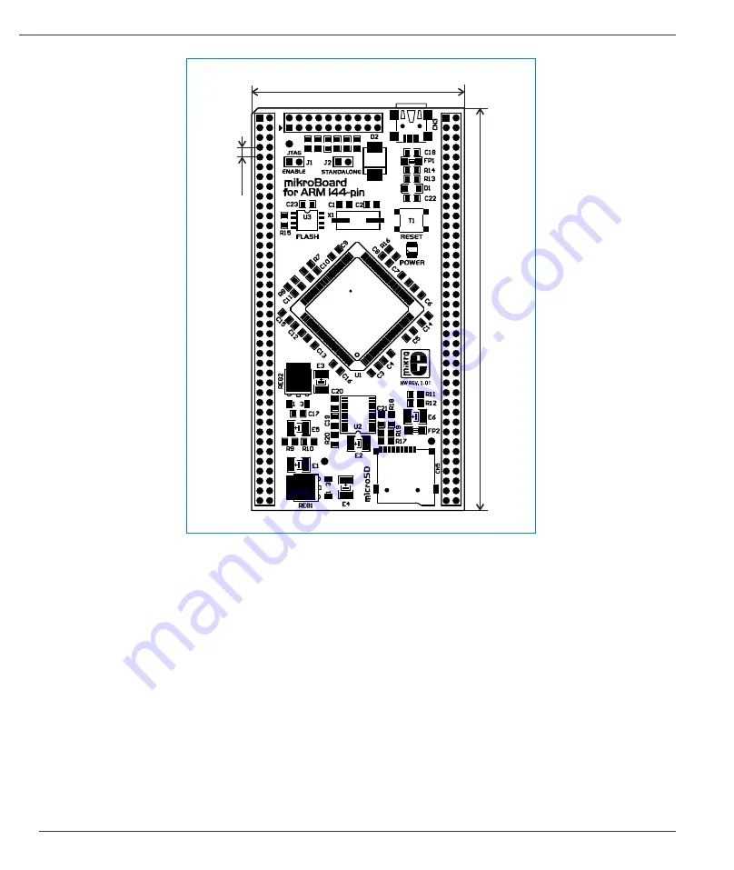 MicroElektronika mikroBoard for ARM 144-pin User Manual Download Page 16