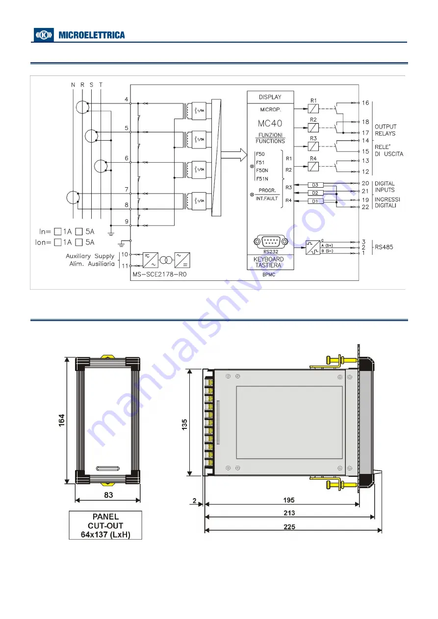 MICROELETTRICA MC40-SEF Operation Manual Download Page 34