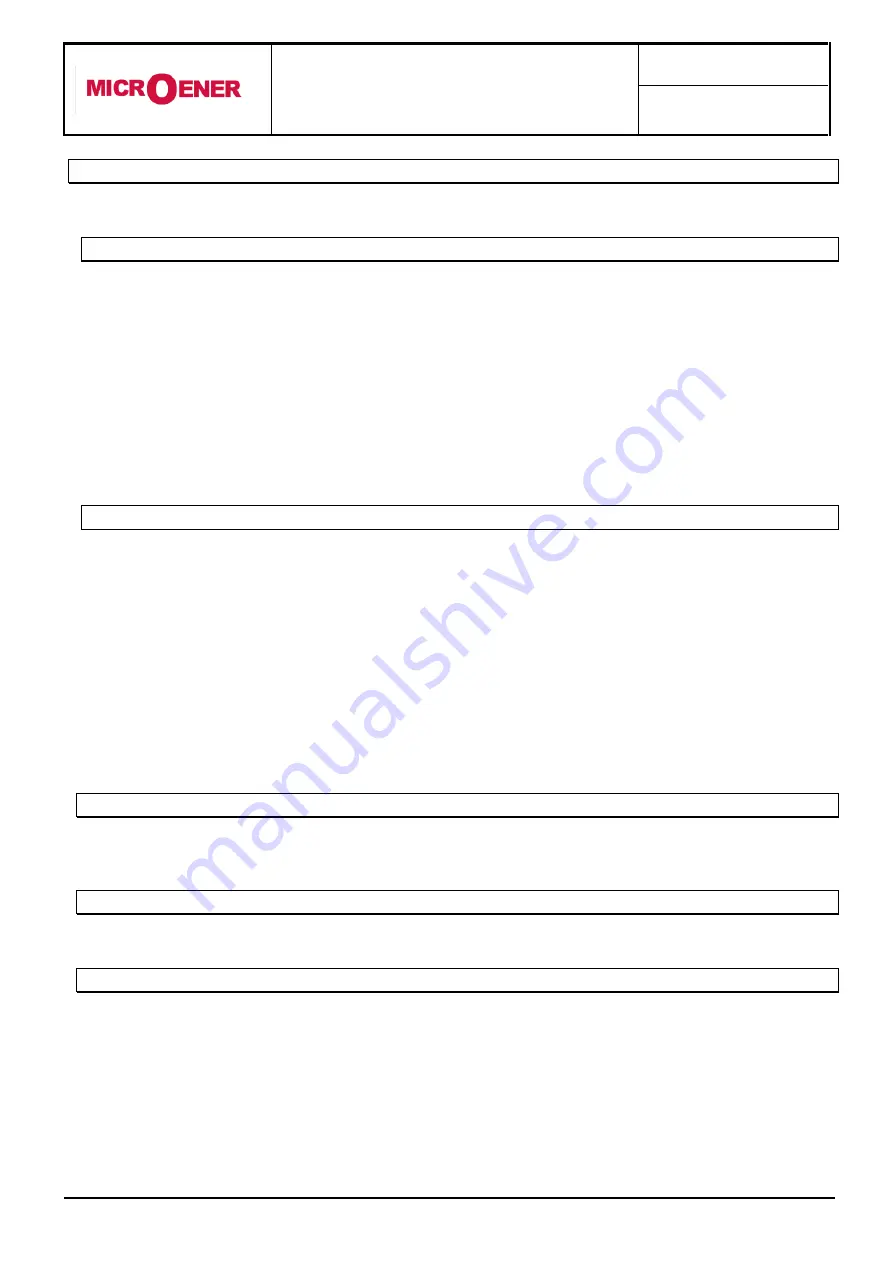 MICROENER MM30-D Operation Manual Download Page 14