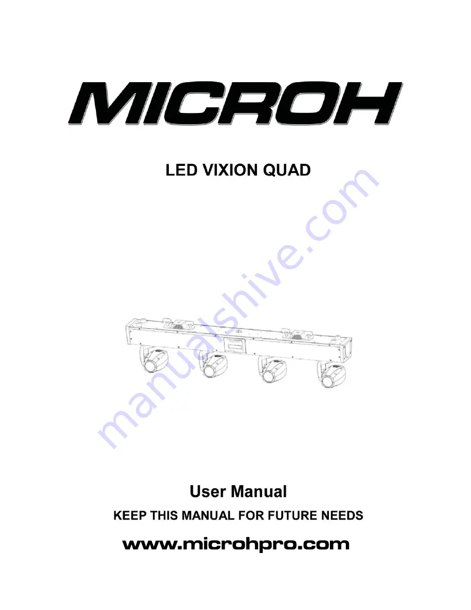 Microh Led Vixion Quad Скачать руководство пользователя страница 1