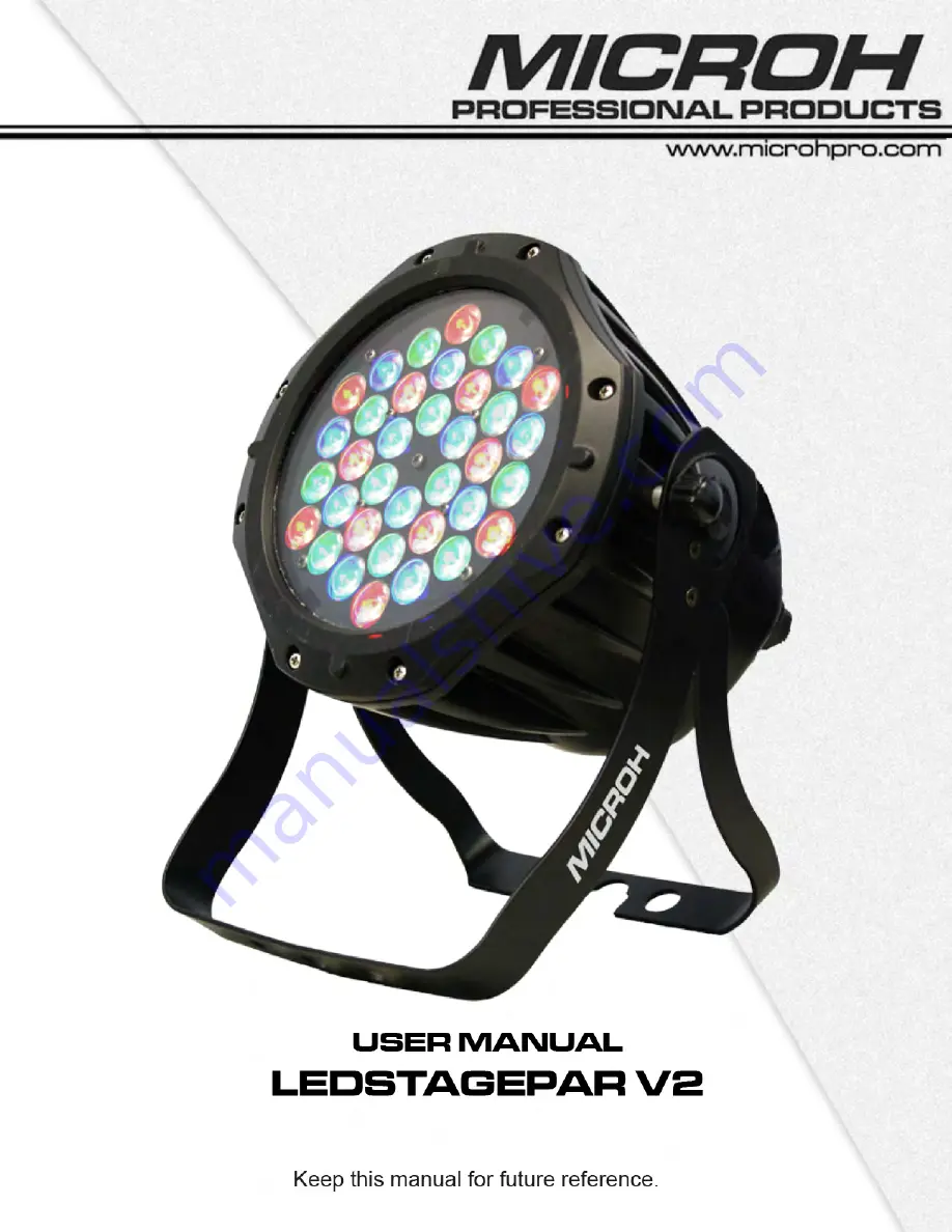 Microh Ledstagepar v2 User Manual Download Page 1