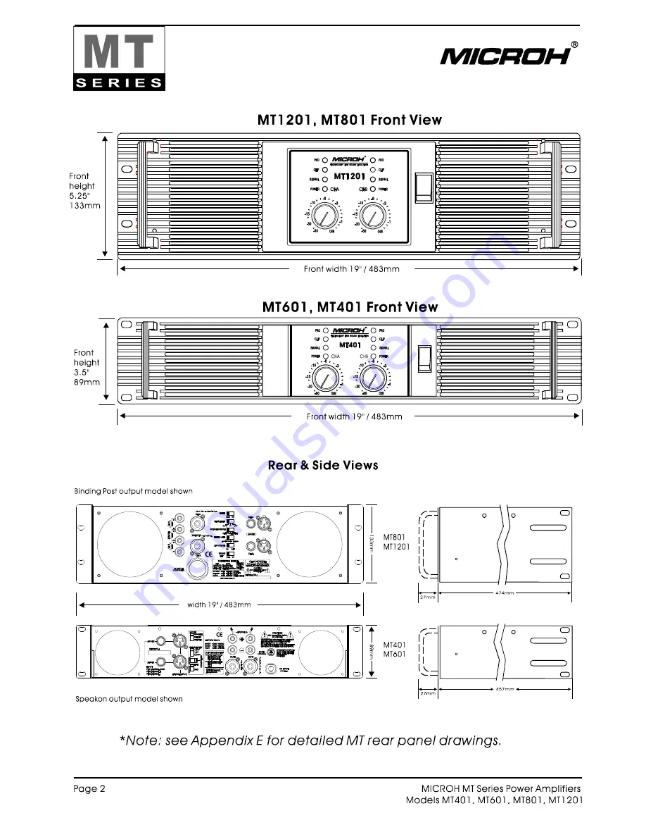 Microh MT1201 Owner'S Manual Download Page 4