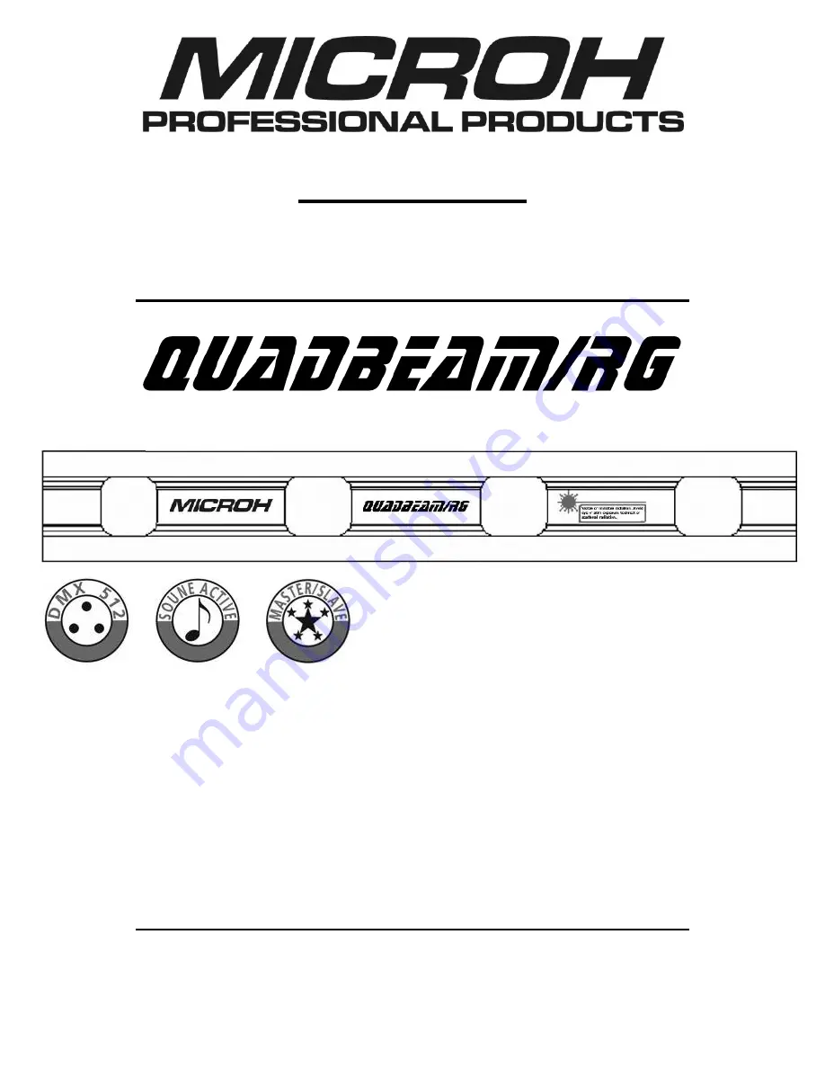 Microh QUADBEAM Скачать руководство пользователя страница 1