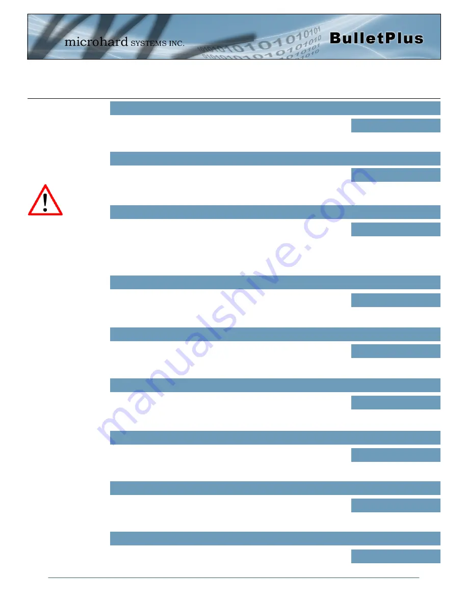 Microhard Systems BulletPlus Operating Manual Download Page 84