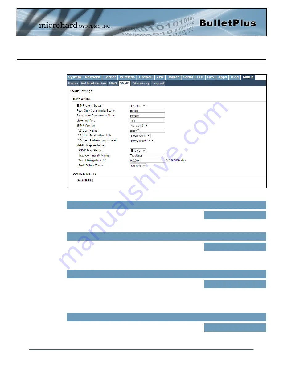 Microhard Systems BulletPlus Operating Manual Download Page 156