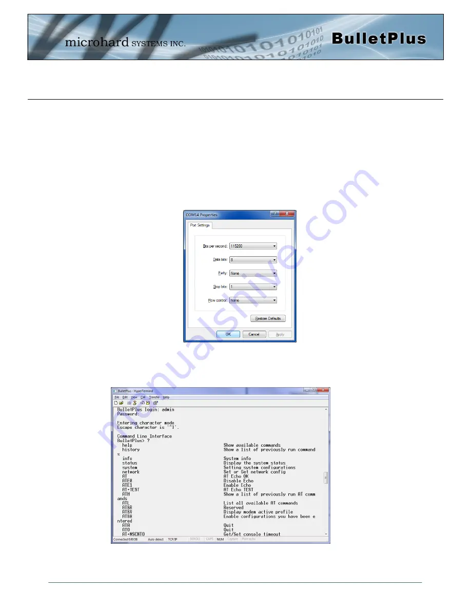 Microhard Systems BulletPlus Operating Manual Download Page 160