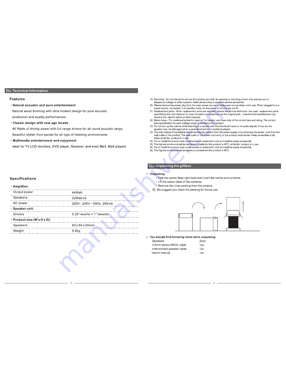 Microlab Solo15 User Manual Download Page 3