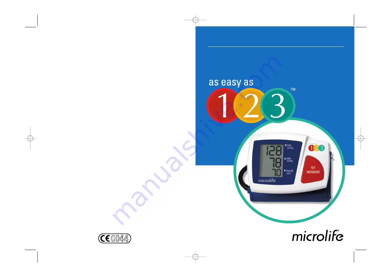 Microlife as easy as 123 Instruction Manual Download Page 1