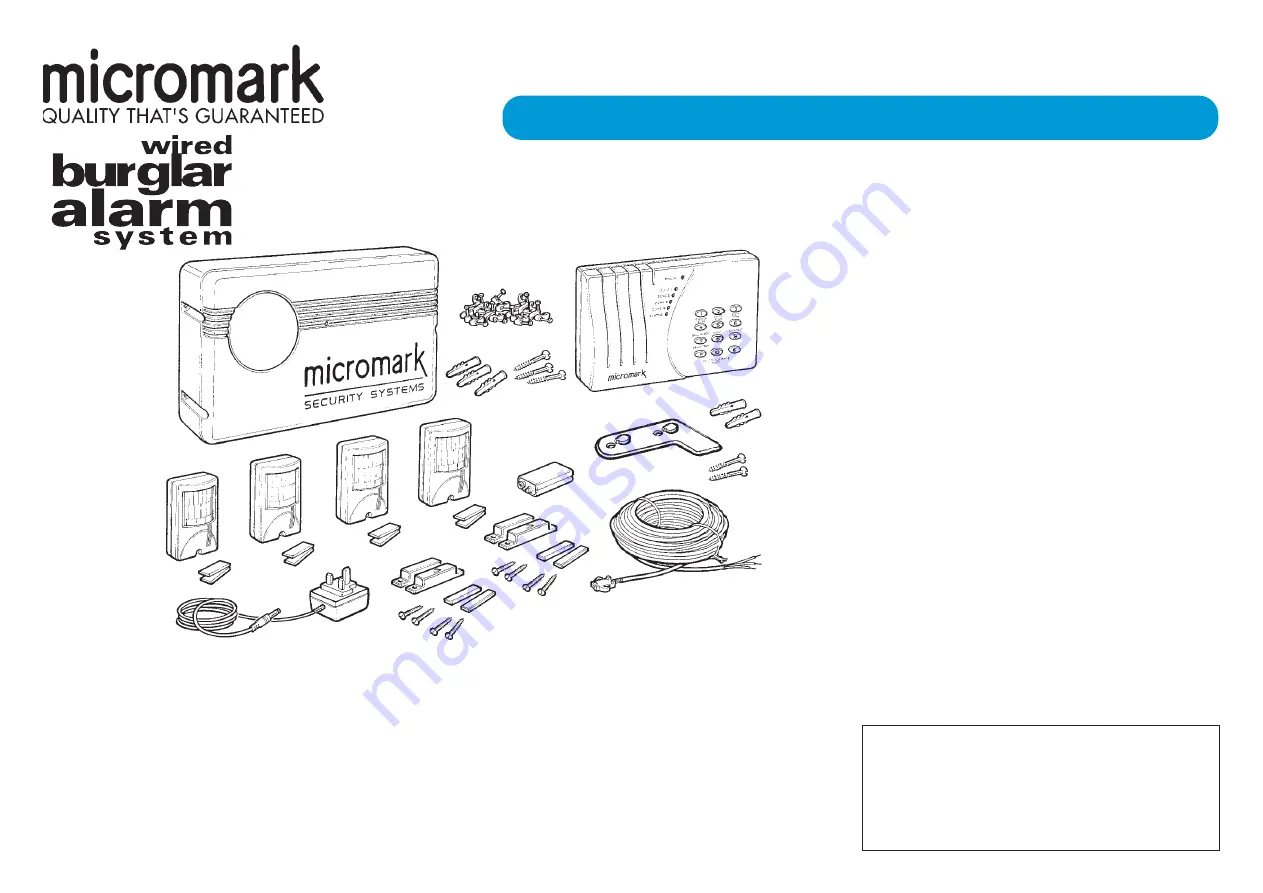 Micromark MM23207 Installation & Operating Instructions Manual Download Page 1