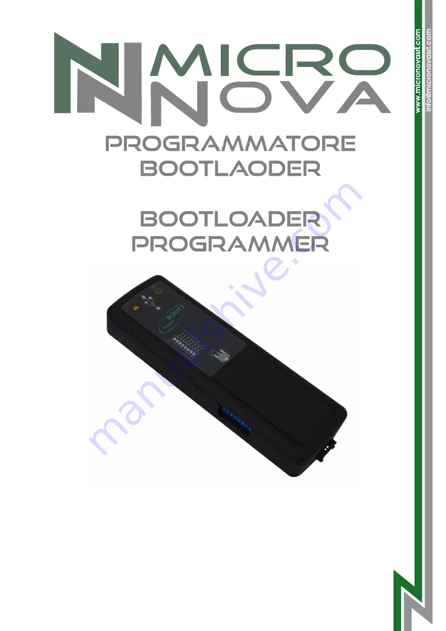 MicroNova BootLoader Скачать руководство пользователя страница 1