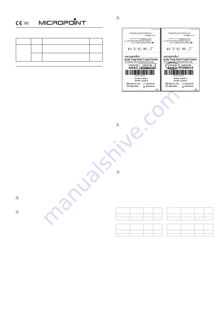 MICROPOINT qLabs QS-4-CL Pro Скачать руководство пользователя страница 1