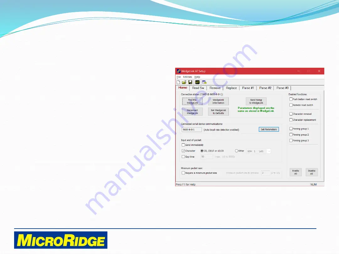 MicroRidge WedgeLink AT Quick Start Manual Download Page 14