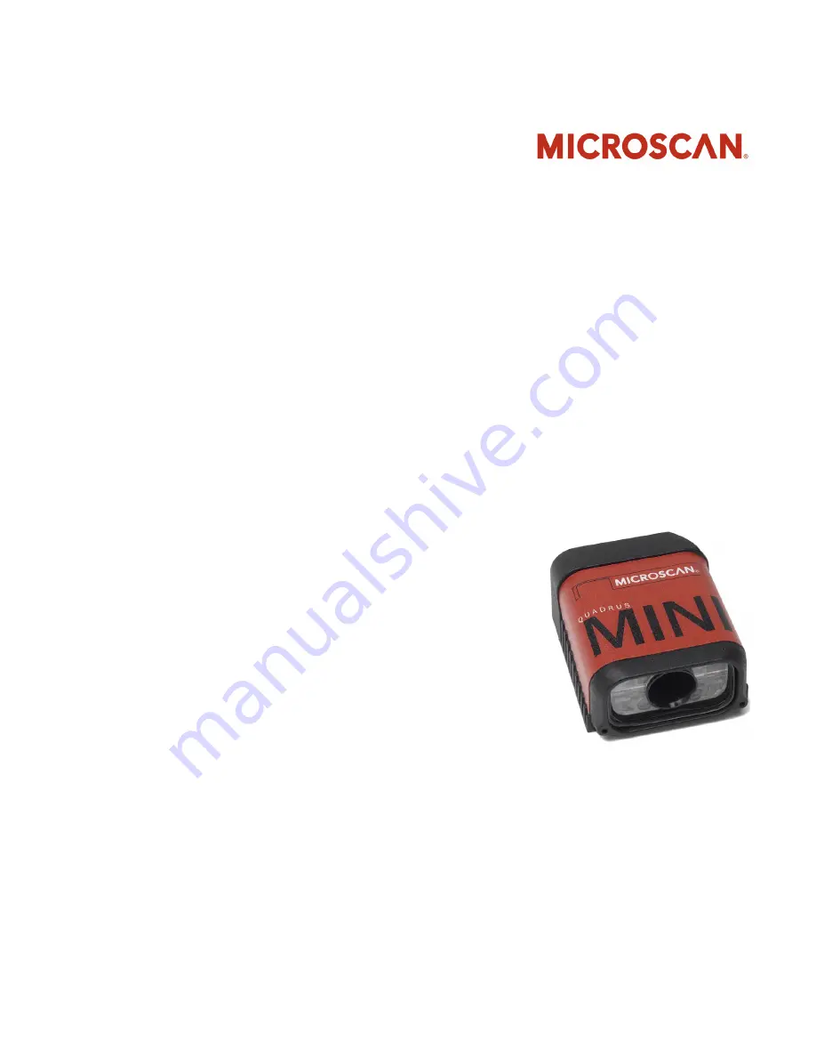 Microscan Quadrus MINI Imager User Manual Download Page 1