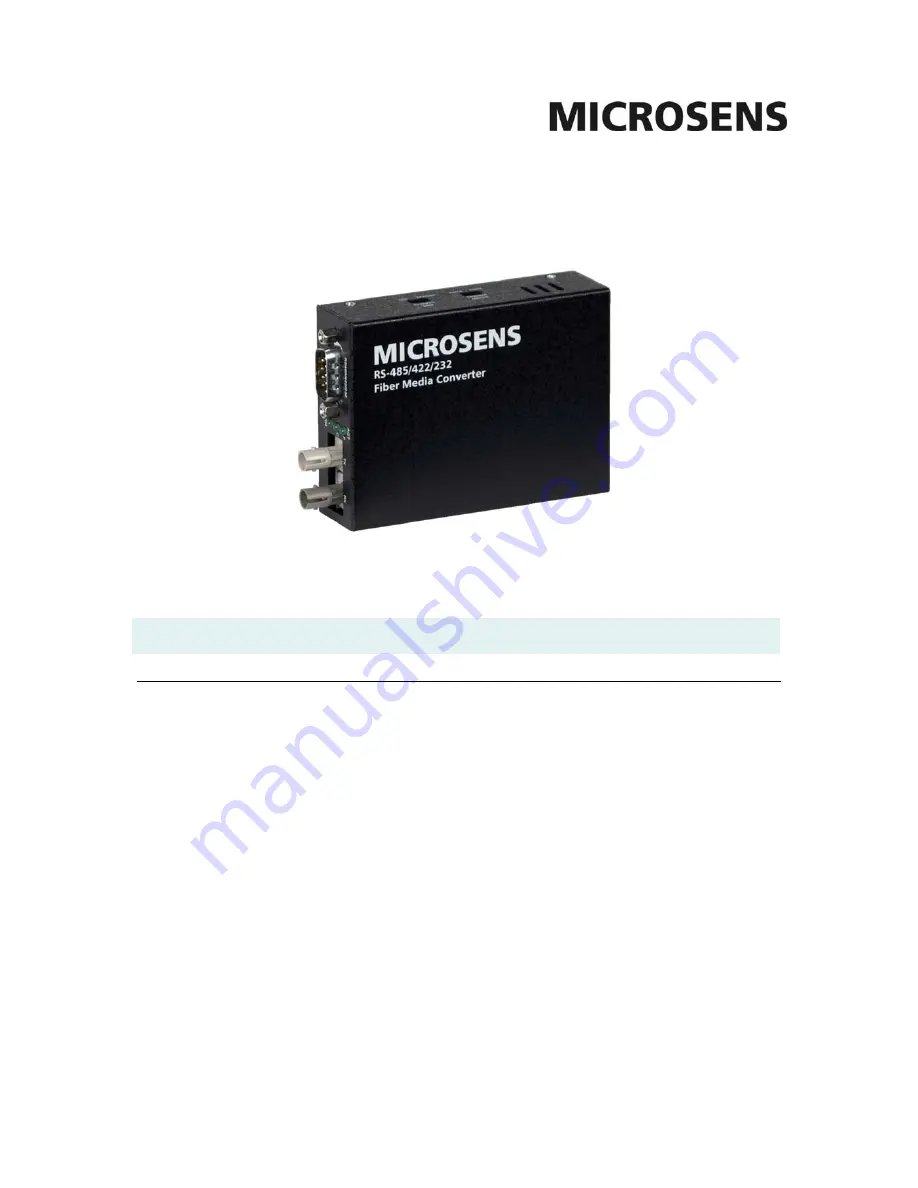 Microsens MS400131-V2 Datasheet Download Page 1