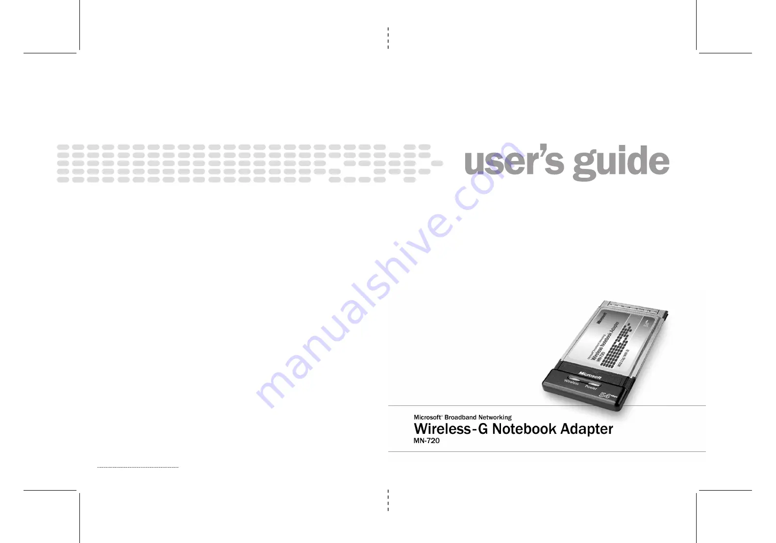 Microsoft MN-720 User Manual Download Page 1