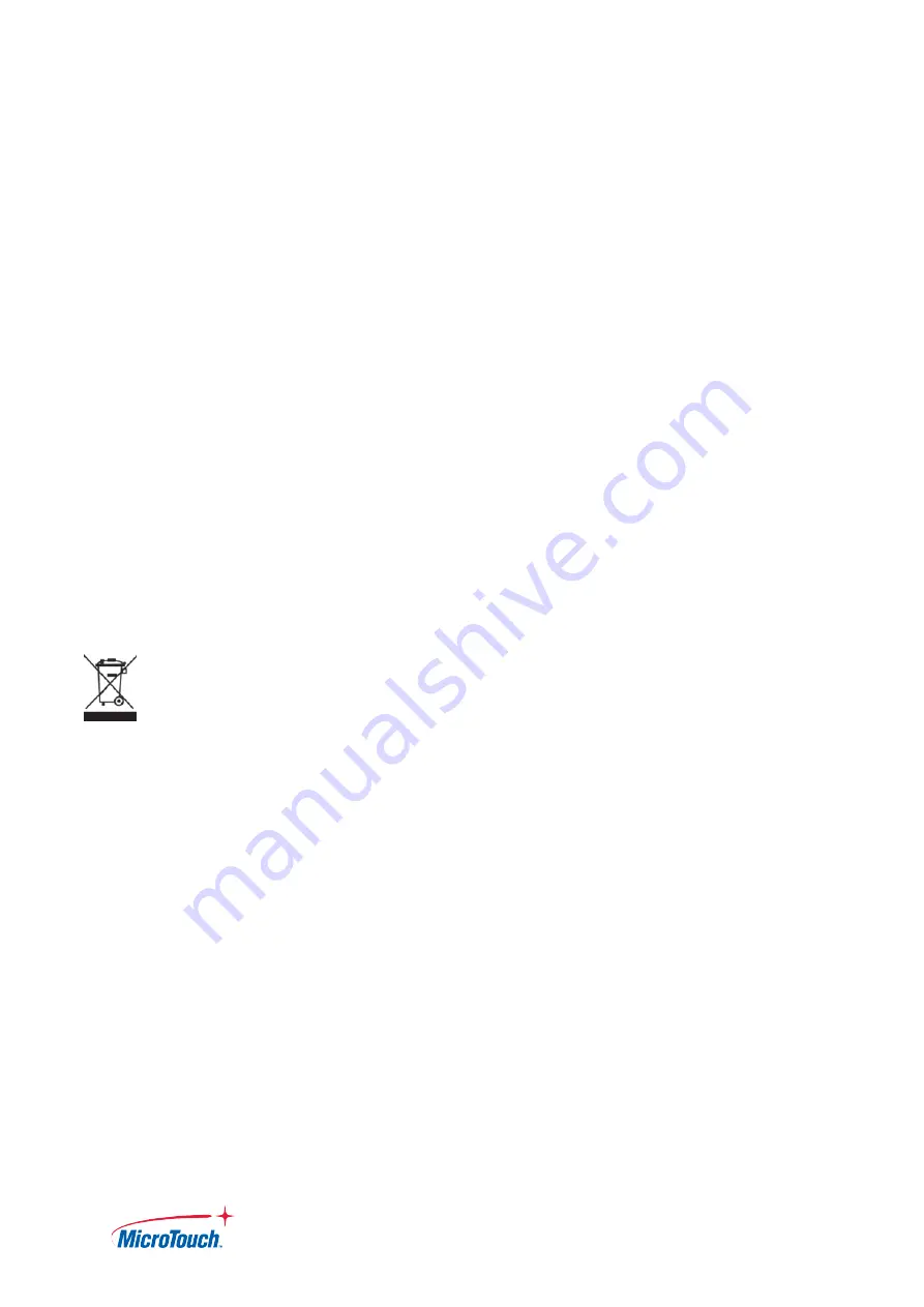 MicroTouch IC-156P-AW2 User Manual Download Page 3