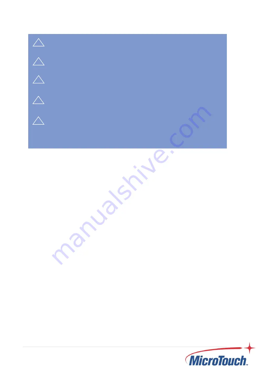 MicroTouch OF-320P-A1 User Manual Download Page 6